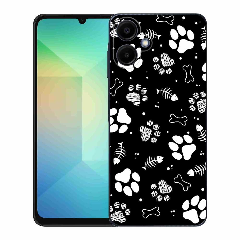 Gélový kryt mmCase na Samsung Galaxy A06 4G - psie labky
