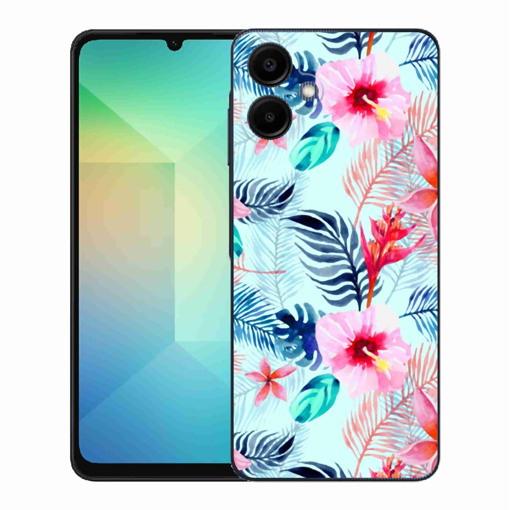 Gélový kryt mmCase na Samsung Galaxy A06 4G - kvety