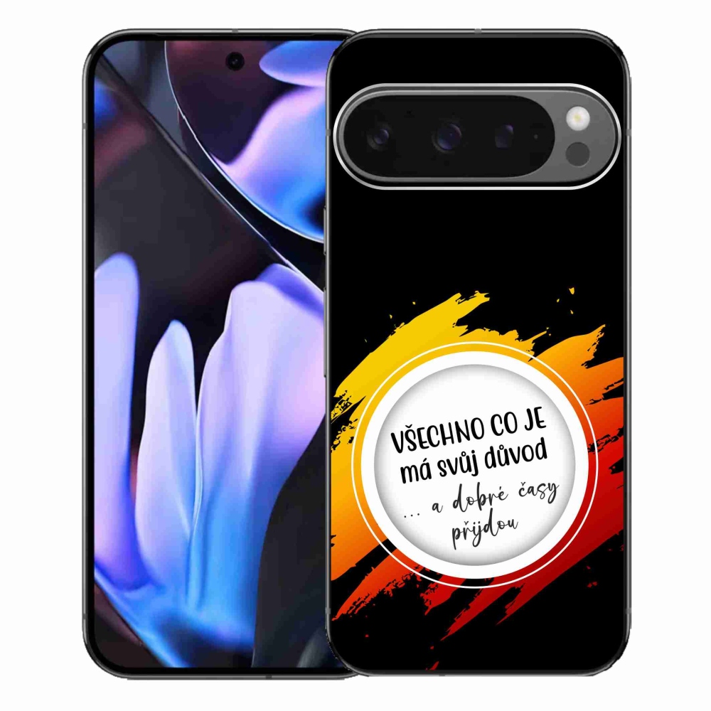 Gélový kryt mmCase na Google Pixel 9 Pro XL - citát 3 čierne pozadie