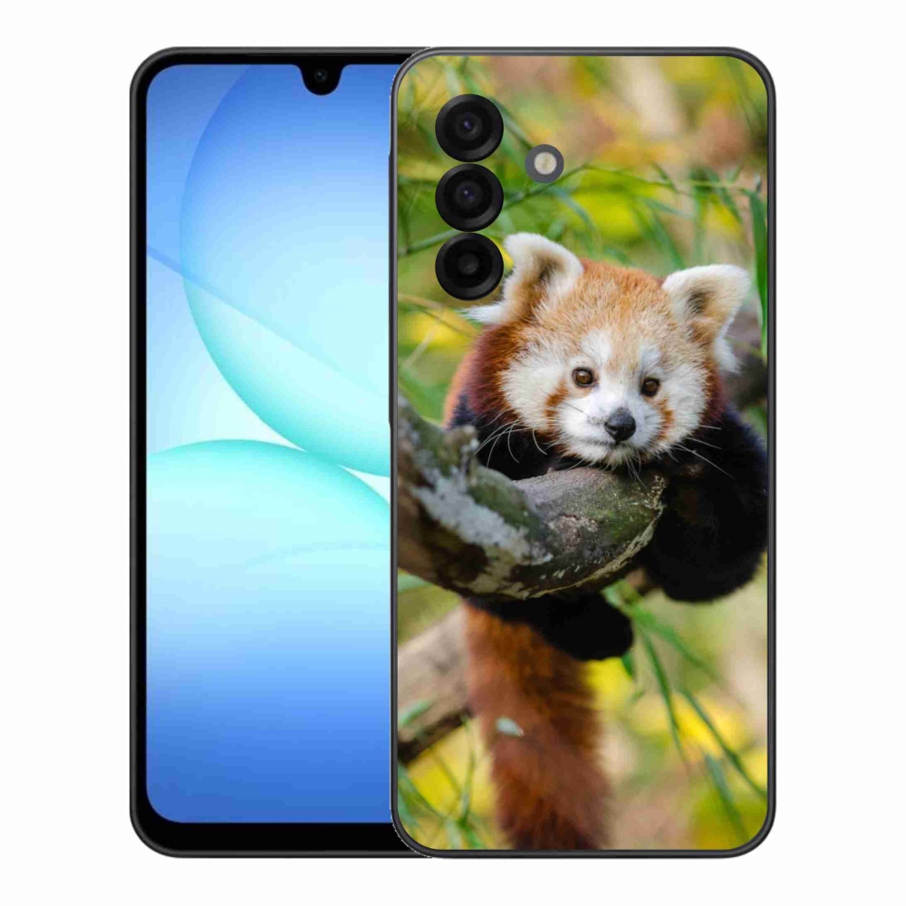 Gélový kryt mmCase na Samsung Galaxy A17 5G - panda červená