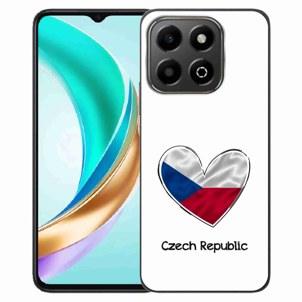 Gélový kryt mmCase na Honor X6b - vlajka srdca biele pozadie