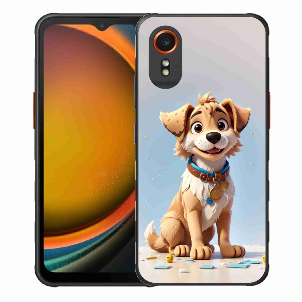 Gélový kryt mmCase na Samsung Galaxy Xcover 7 - kreslené šteňa