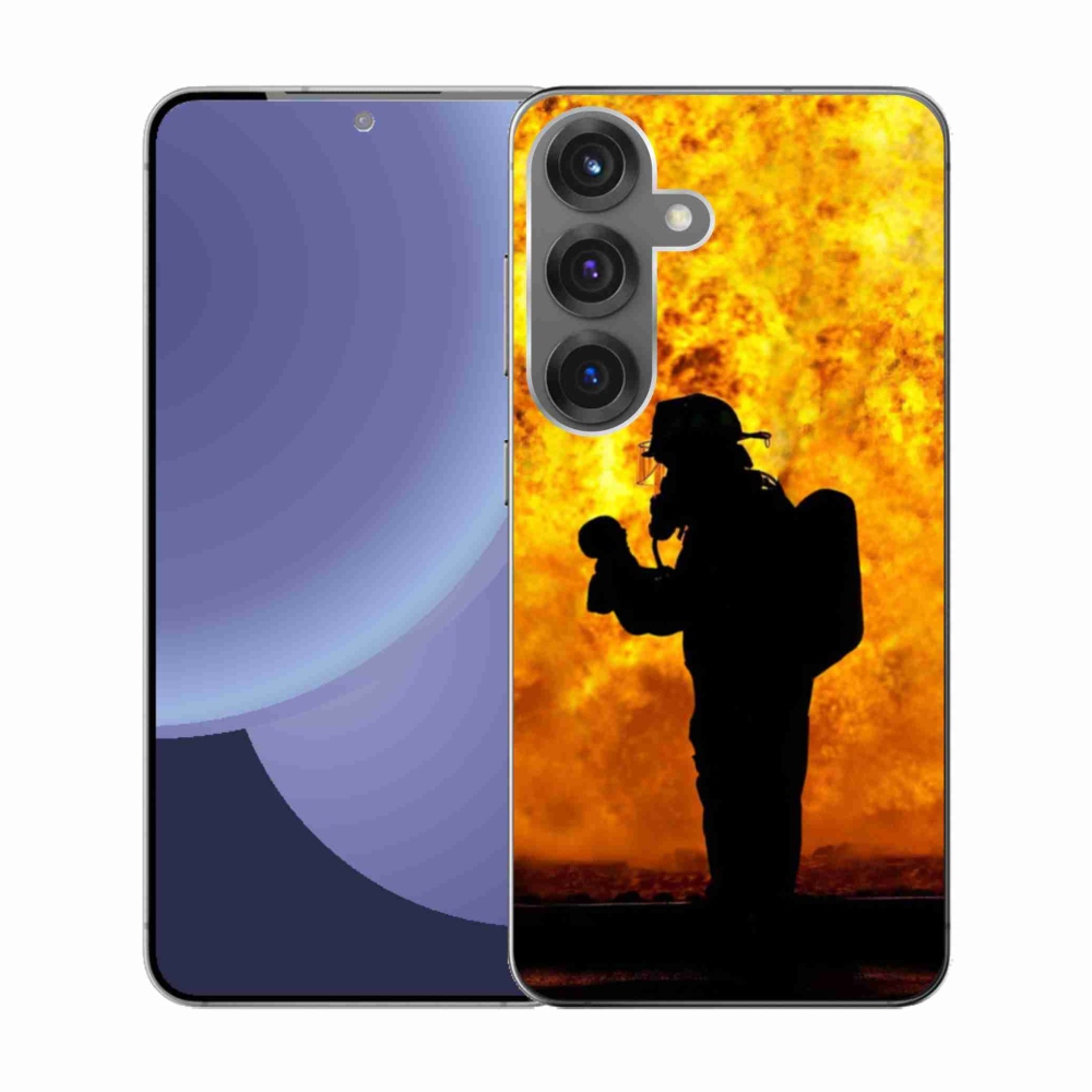 Gélový kryt mmCase na Samsung Galaxy S25 - hasič