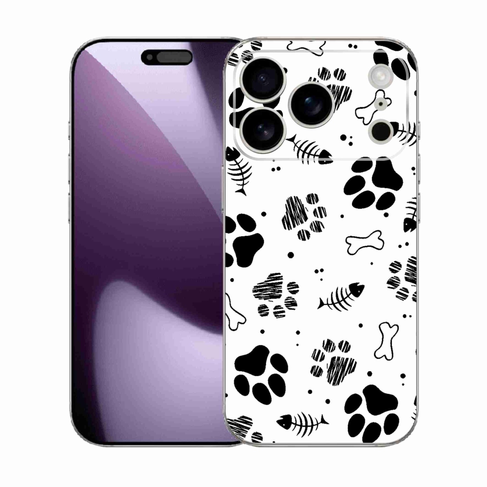 Gélový kryt mmCase na iPhone 17 Pro - psie labky 1