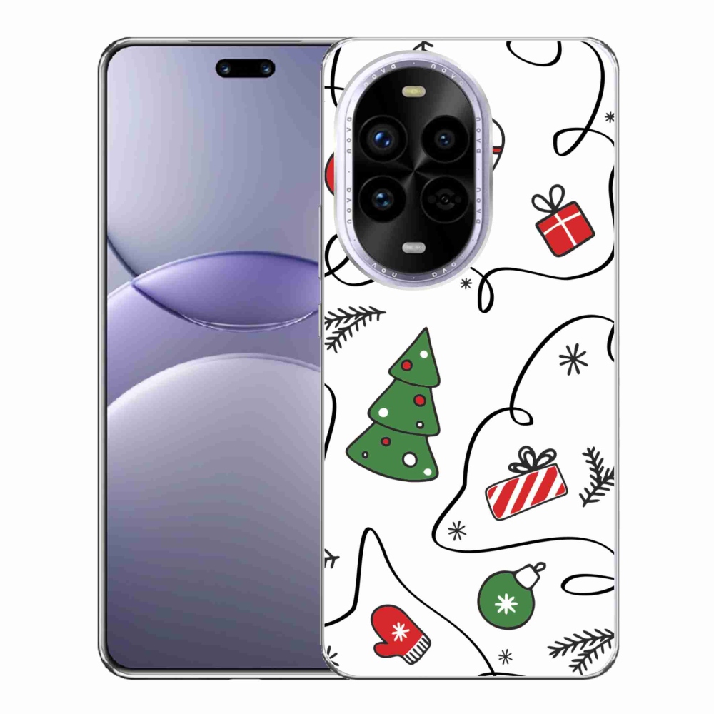 Gélový kryt mmCase na Huawei Nova 13 Pro 5G - vianočné motívy
