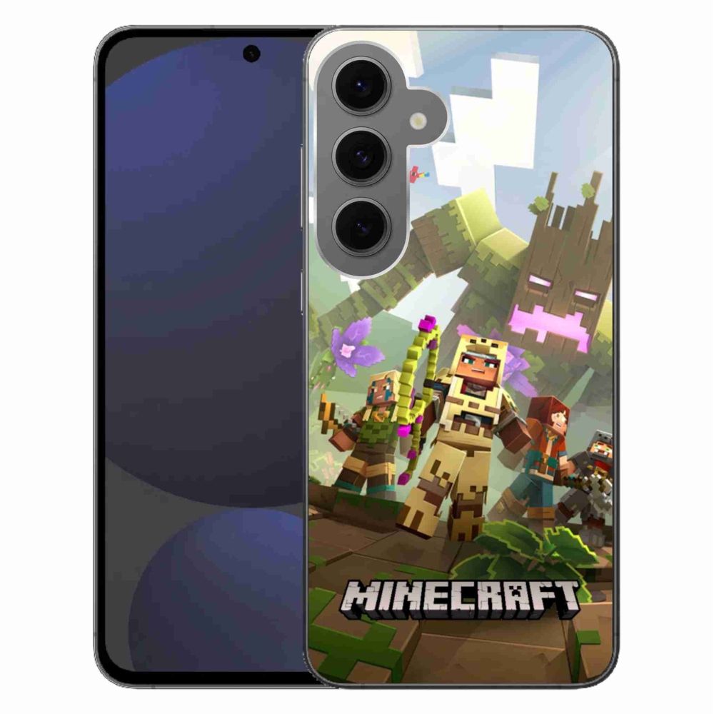 Gélový kryt mmCase na Samsung Galaxy S24 FE - minecraft 1