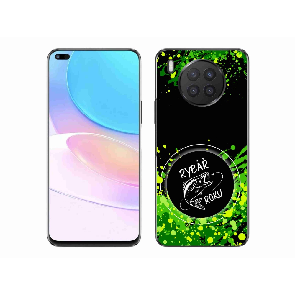 Gélový kryt mmCase na Honor 50 Lite - rybár roku čierne pozadie