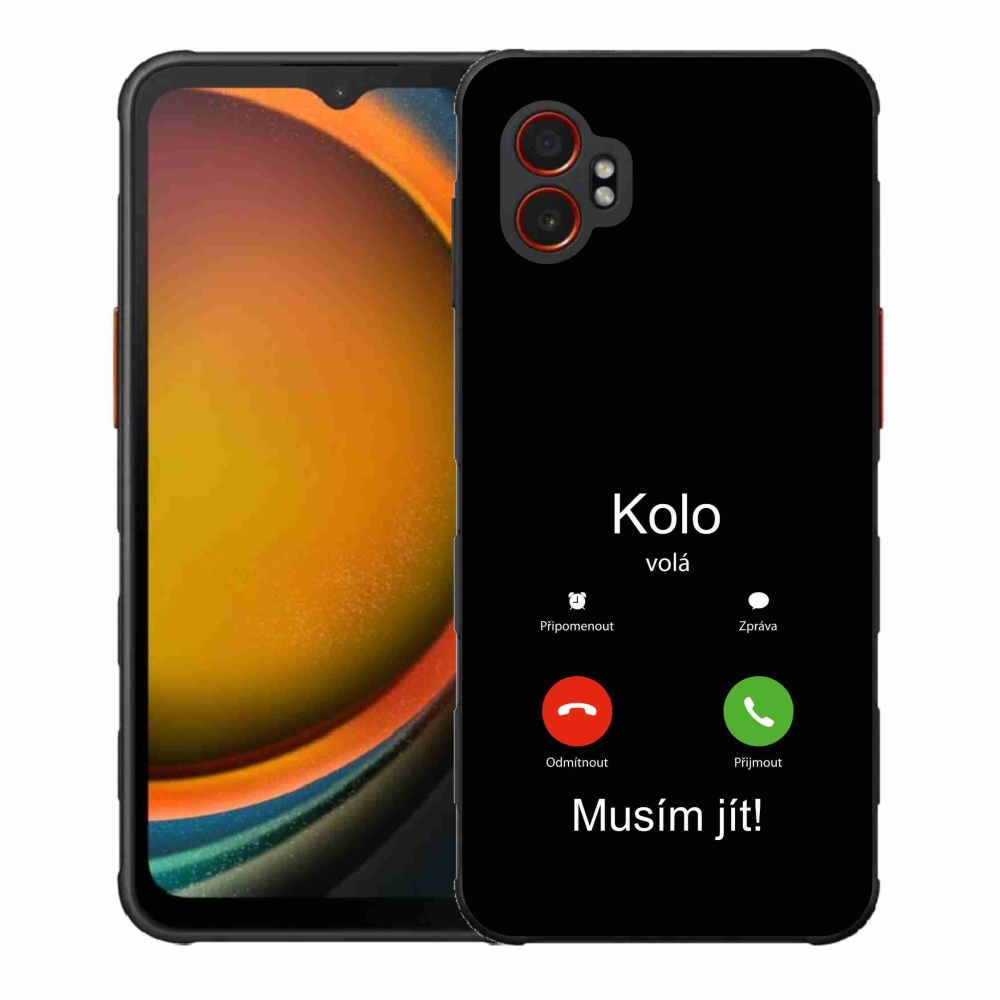 Gélový kryt mmCase na Samsung Galaxy Xcover 7 Pro - bicykel volá čierne pozadie