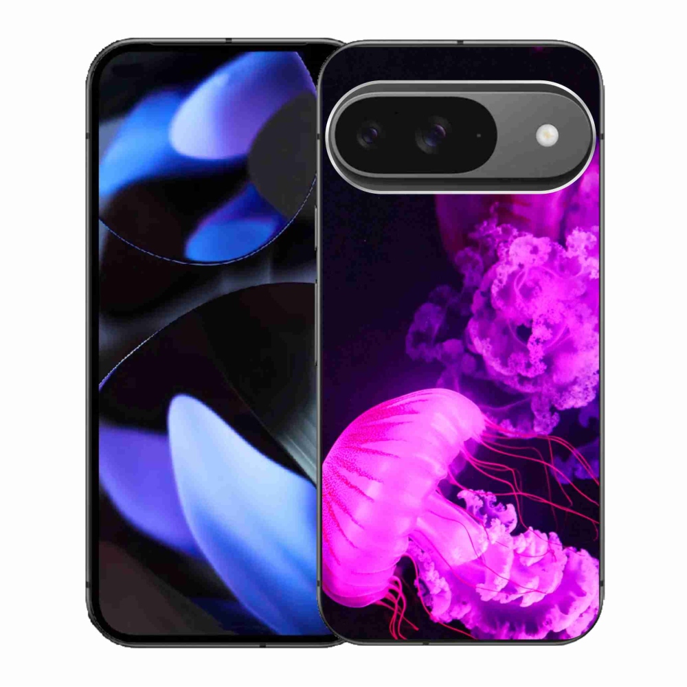 Gélový kryt mmCase na Google Pixel 9/9 Pro - medúza 1