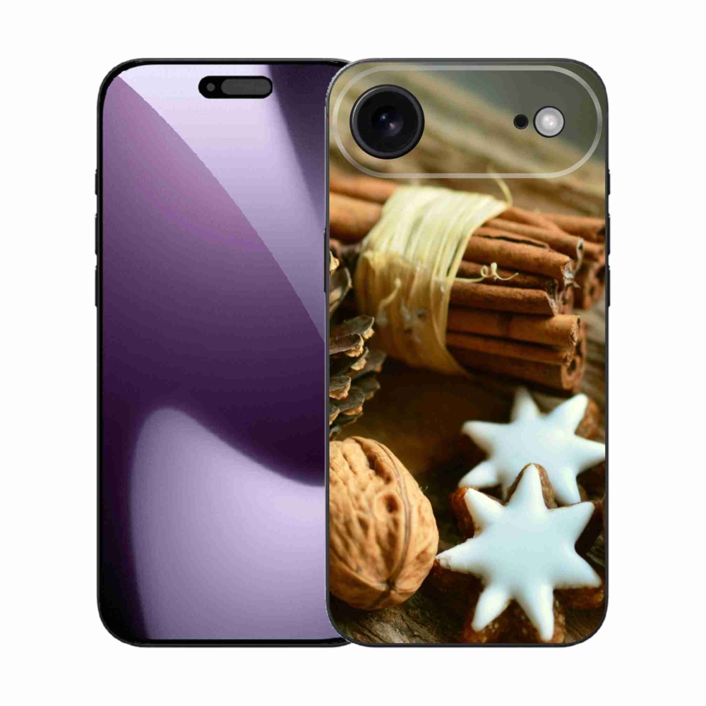 Gélový kryt mmCase na iPhone 17 Air - škorica a perníčky