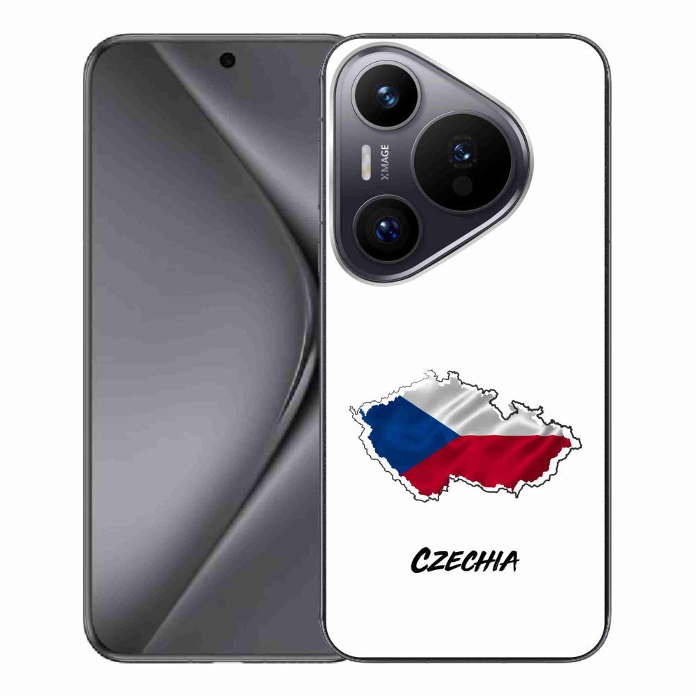 Gélový kryt mmCase na Huawei Pura 70 Pro - Czechia biele pozadie