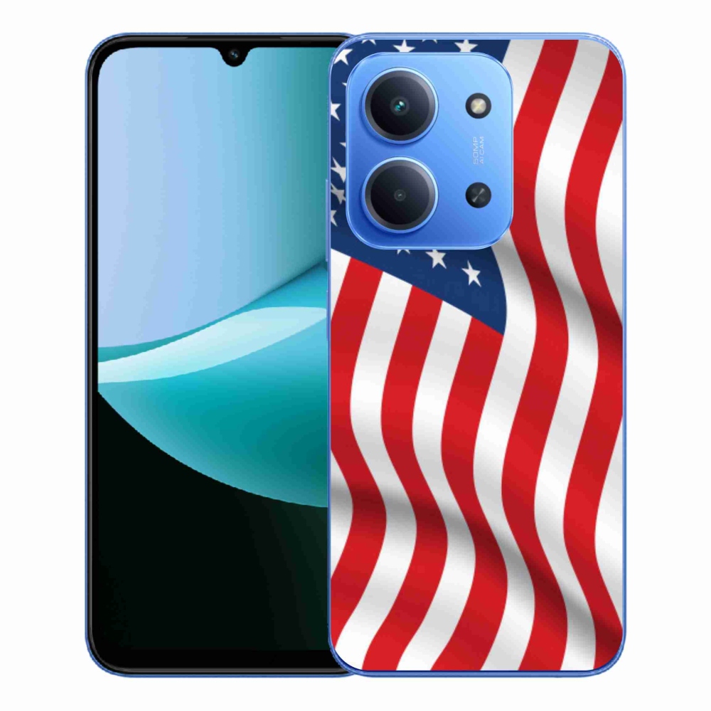 Gélový kryt mmCase na Xiaomi Redmi 15C 4G/5G (173mm) - USA vlajka
