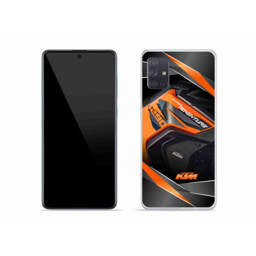 Gélový kryt mmCase na Samsung Galaxy A51 - motorka ktm