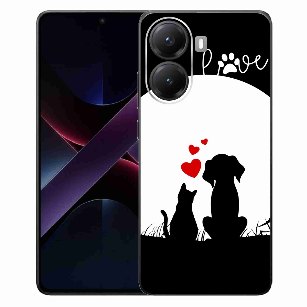 Gélový kryt mmCase na Xiaomi Poco X7 Pro 5G - zvieracia láska