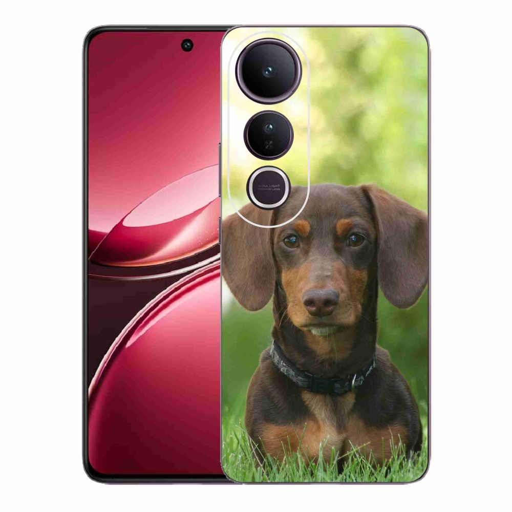 Gélový kryt mmCase na Vivo V50 Lite 4G/5G - hnedý jazvečík