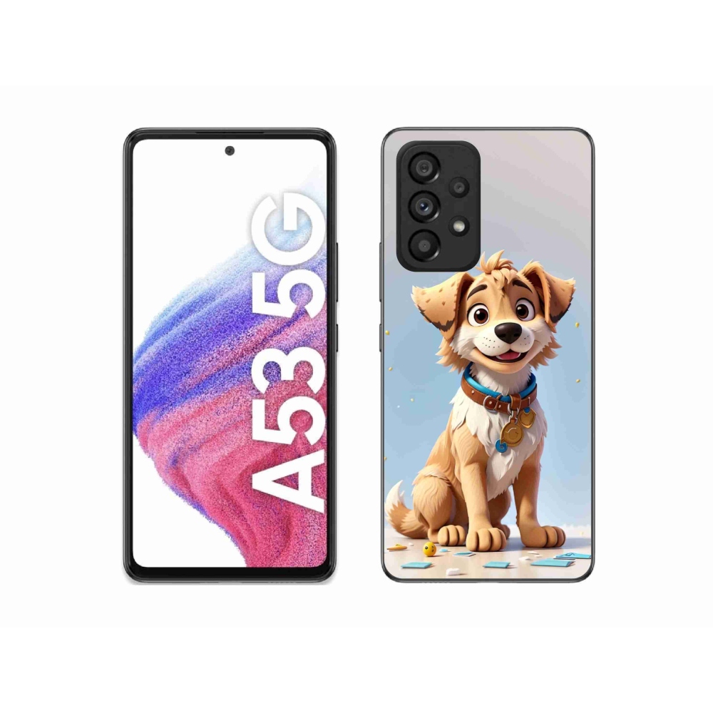 Gélový kryt mmCase na Samsung Galaxy A53 5G - kreslené šteňa