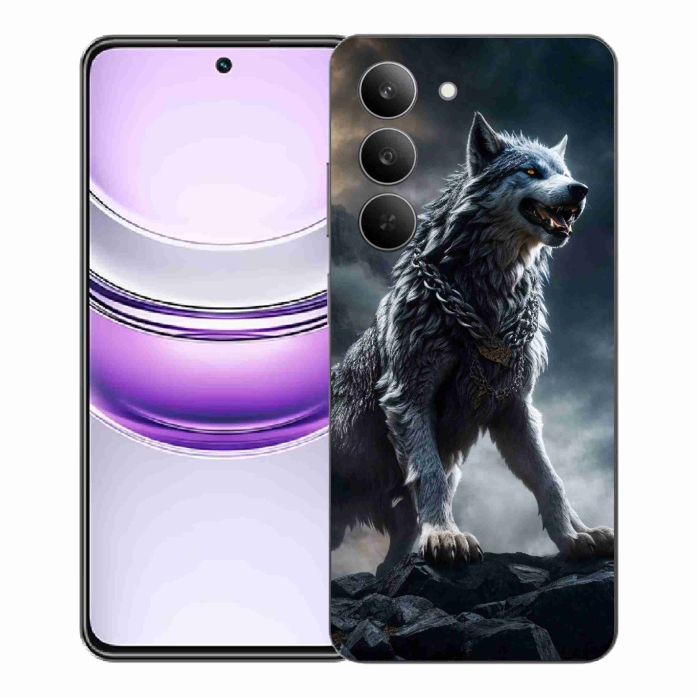 Gélový kryt mmCase na Realme 14x 5G - vlk 1