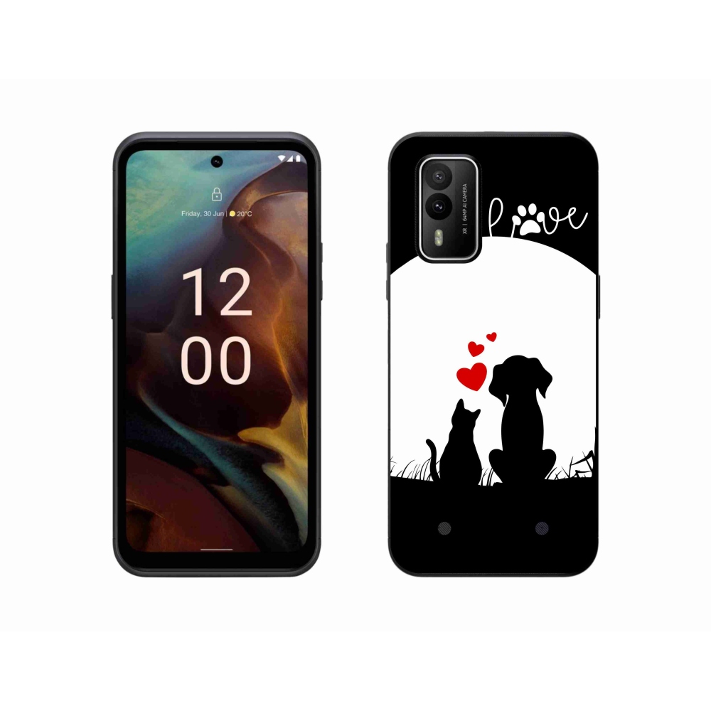 Gélový obal mmCase na Nokia XR21 - zvieracia láska