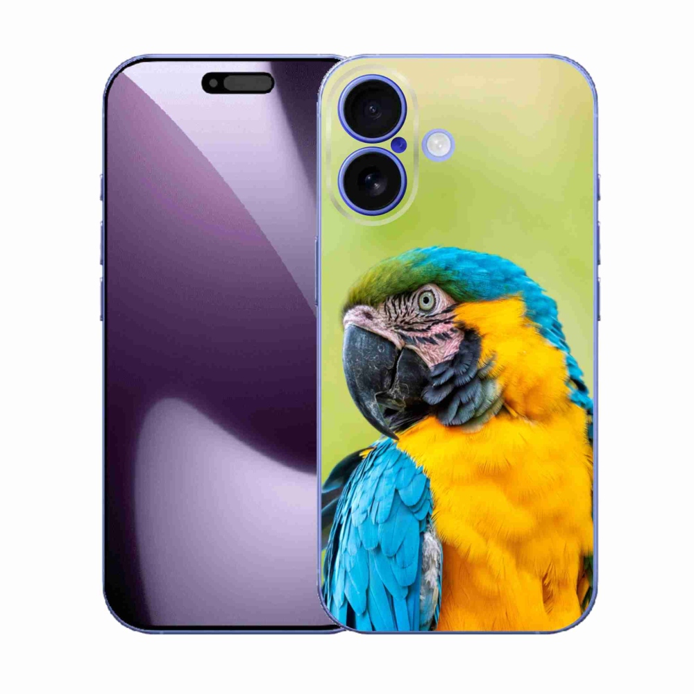 Gélový kryt mmCase na iPhone 17 - papagáj ara 2