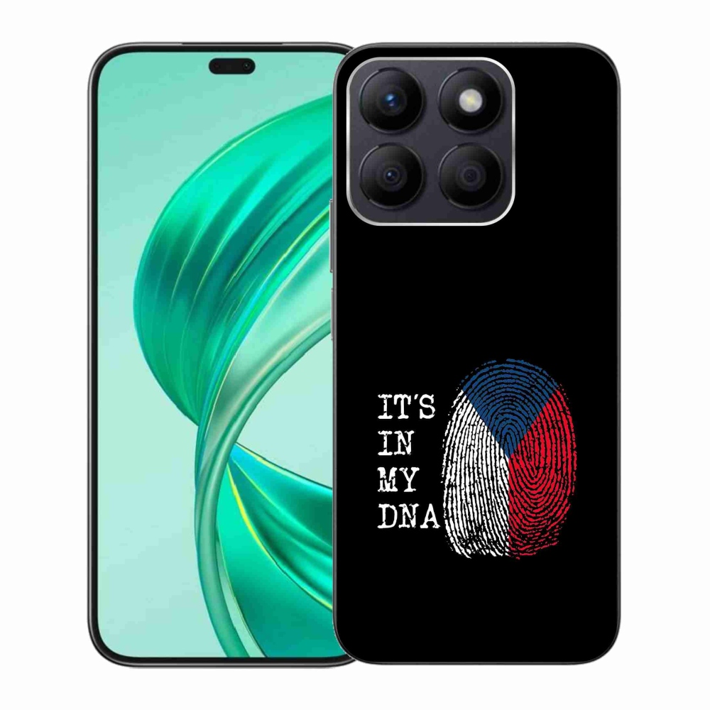 Gélový kryt mmCase na Honor X8b - vlajka odtlačok prsta čierne pozadie