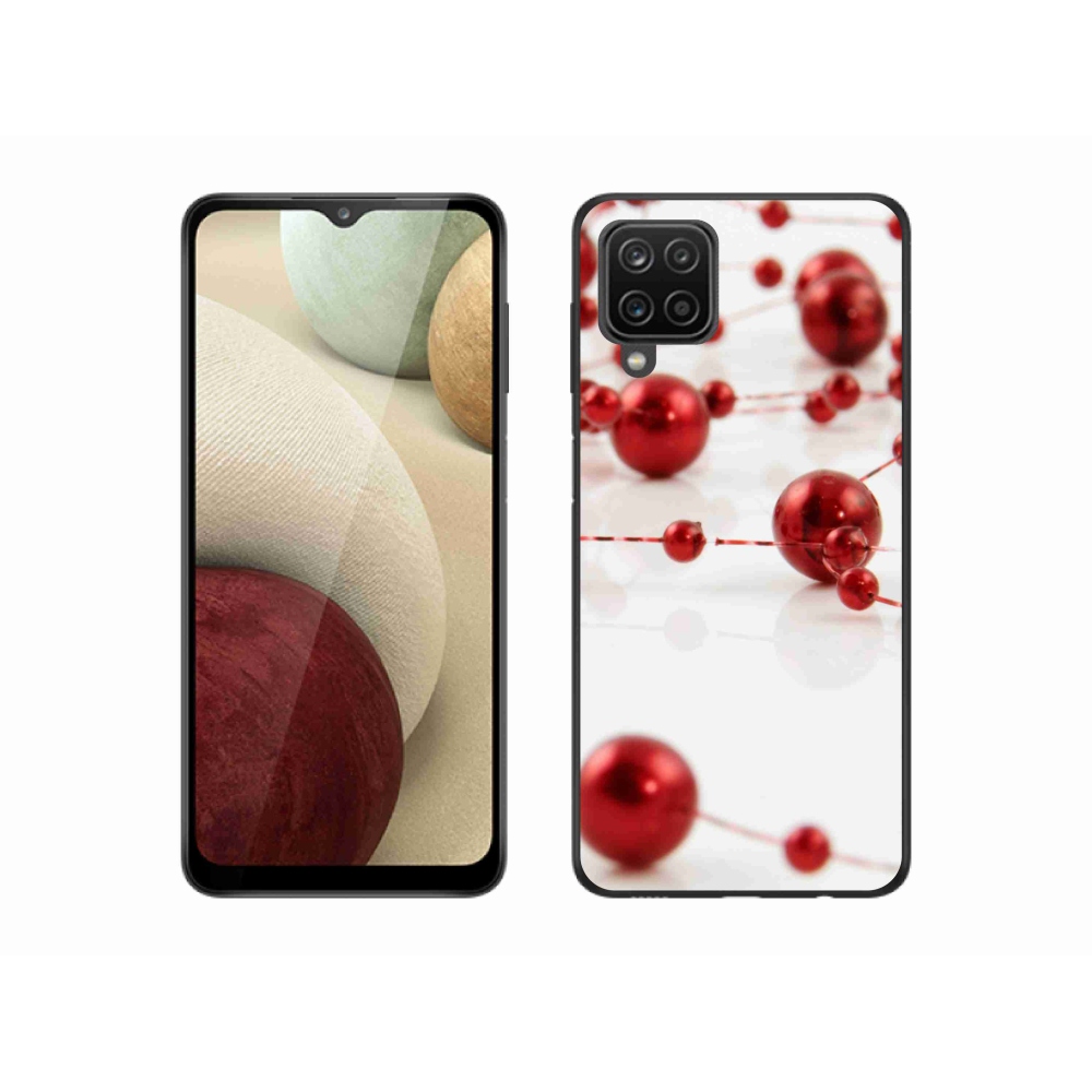 Gélový kryt mmCase na Samsung Galaxy A12 - vianočná reťaz