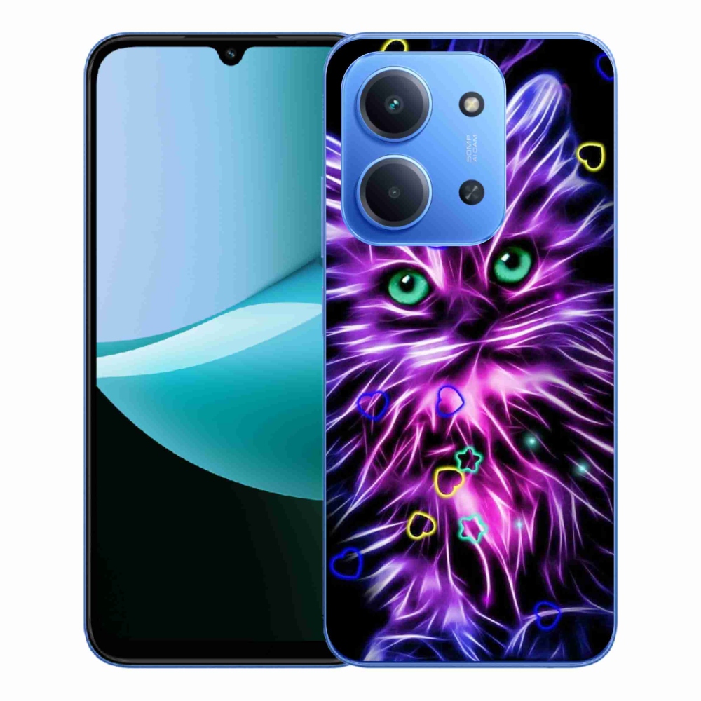 Gélový kryt mmCase na Xiaomi Redmi 15C 4G/5G (173mm) - abstraktná mačka