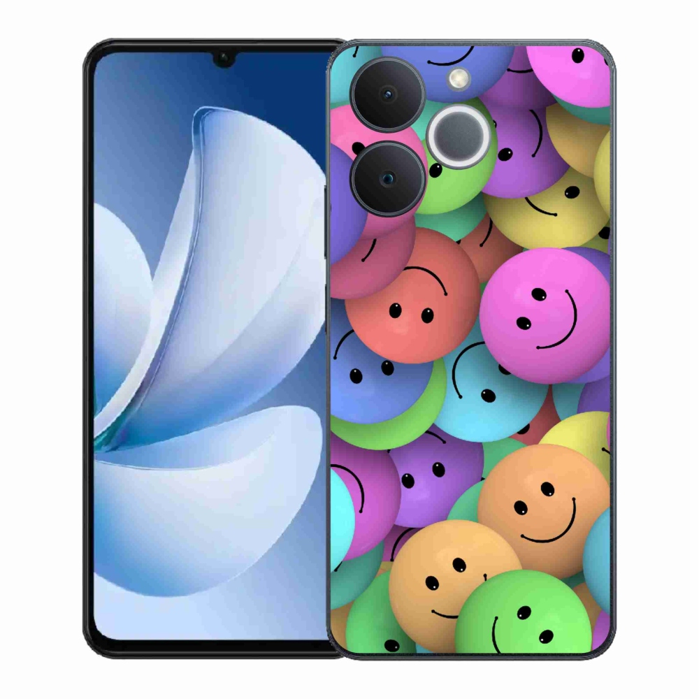 Gélový kryt mmCase na Realme Note 70T - farební smajlíci