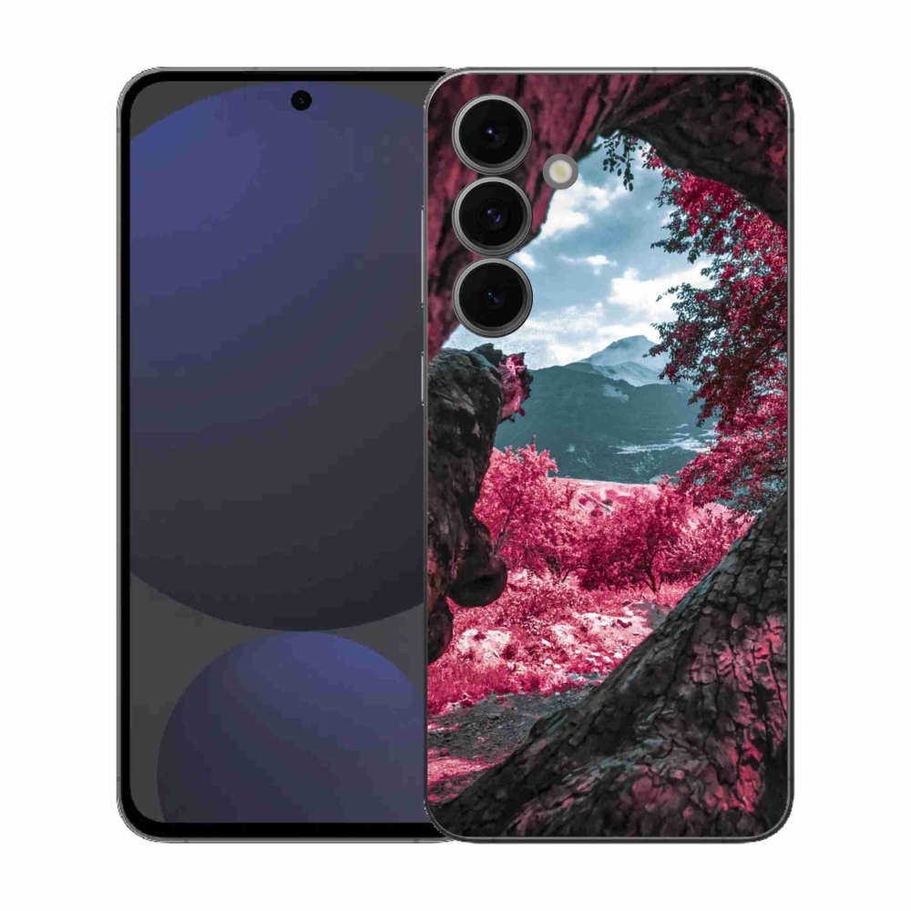 Gélový kryt mmCase na Samsung Galaxy S25 FE - výhľad na hory