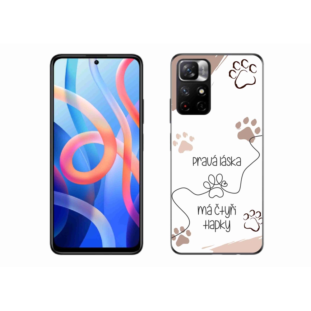 Gélový kryt mmCase na Xiaomi Redmi Note 11S 5G - psí motív 1 biele pozadie