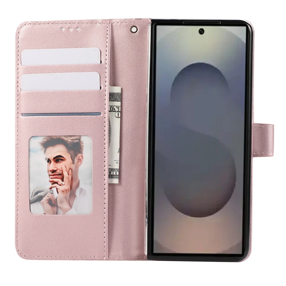 Gridy knižkové púzdro na Samsung Galaxy Z Fold7 5G - ružovozlaté