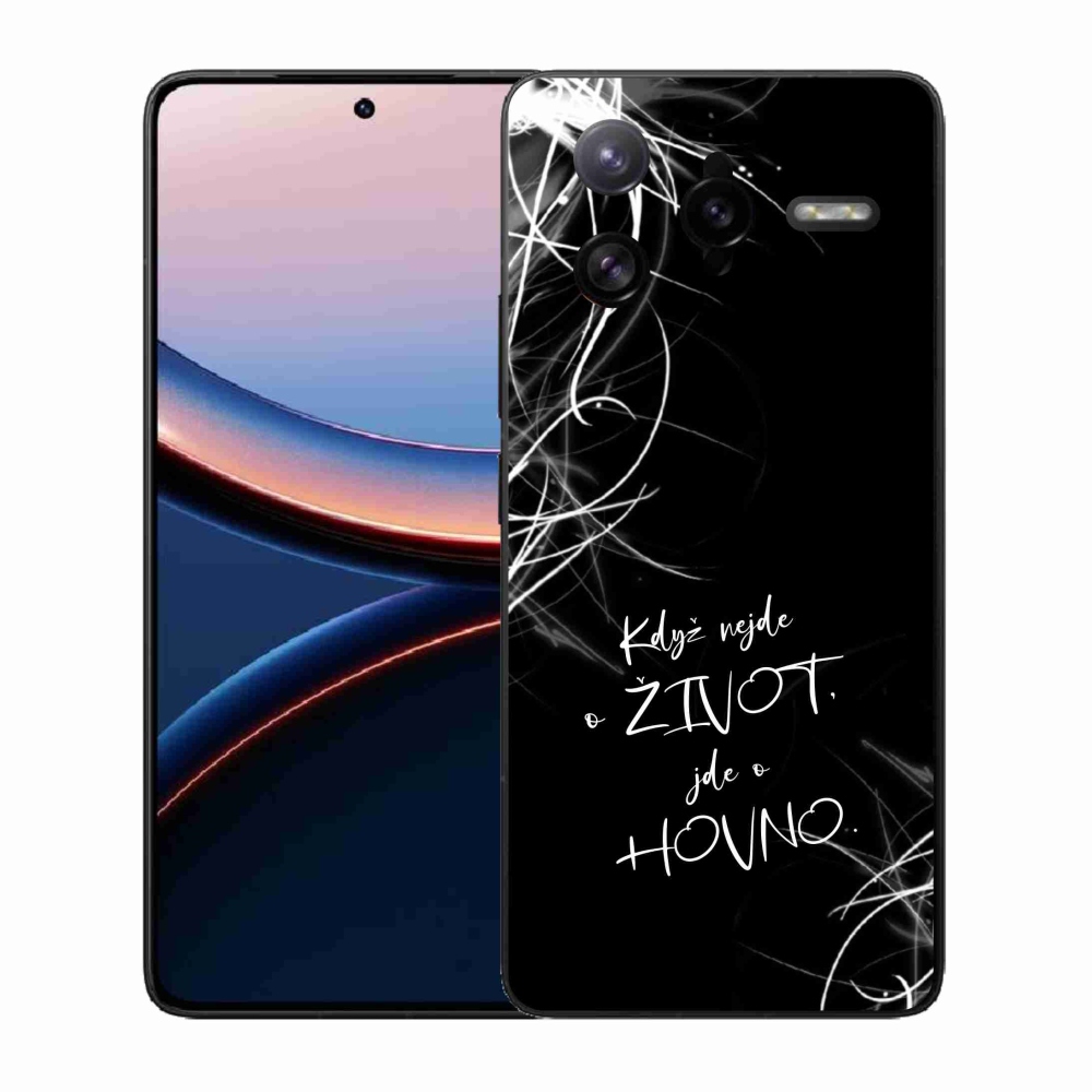 Gélový kryt mmCase na Xiaomi Poco F7 Ultra - vtipný text 16 čierne pozadie