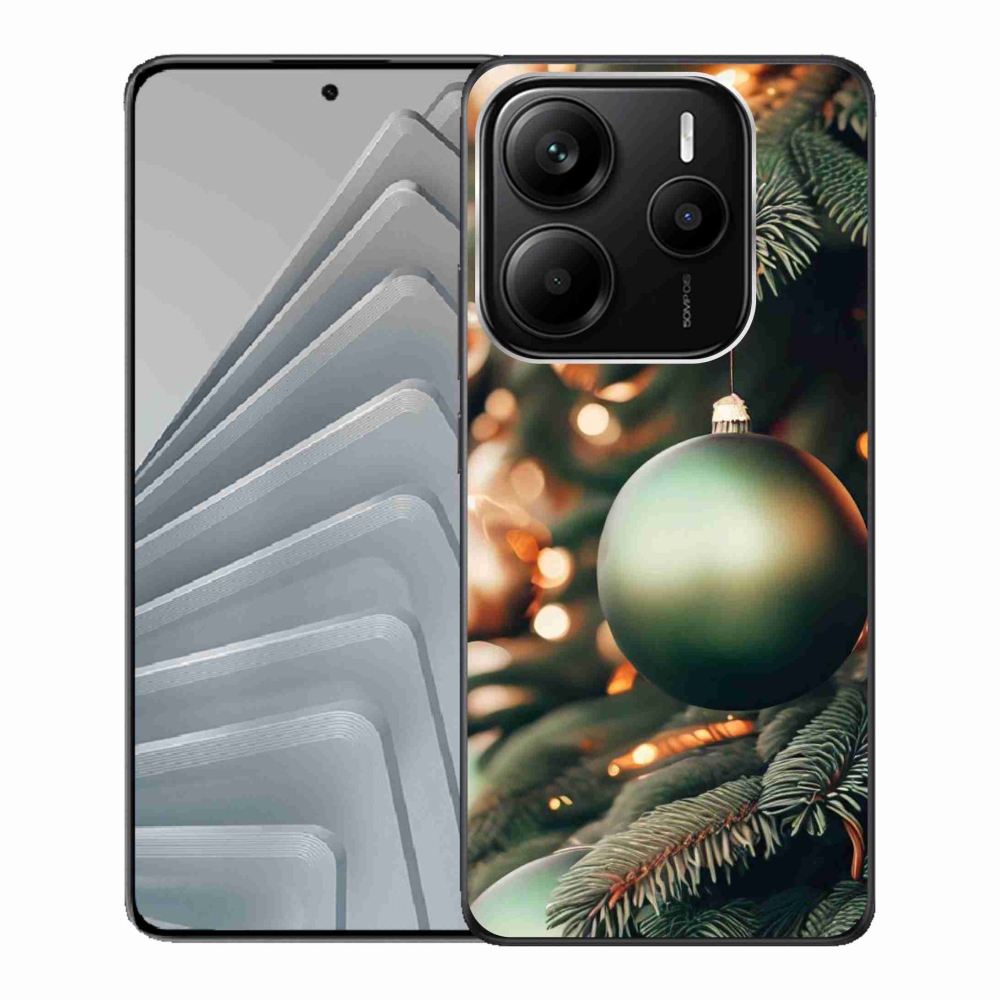 Gélový kryt mmCase na Xiaomi Redmi Note 14 5G - vianočné ozdoby 1