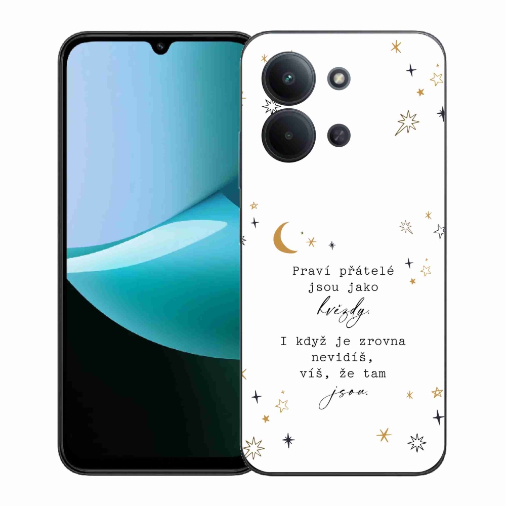 Gélový kryt mmCase na Xiaomi Redmi 15C 4G (171mm)/Poco C85 4G (171mm) - citát 6 biele pozadie