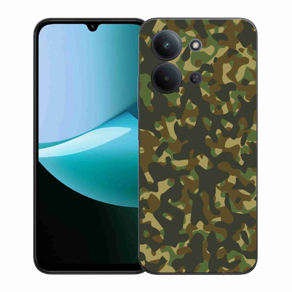 Gélový kryt mmCase na Xiaomi Redmi 15C 4G (171mm)/Poco C85 4G (171mm) - maskáčový vzor 1