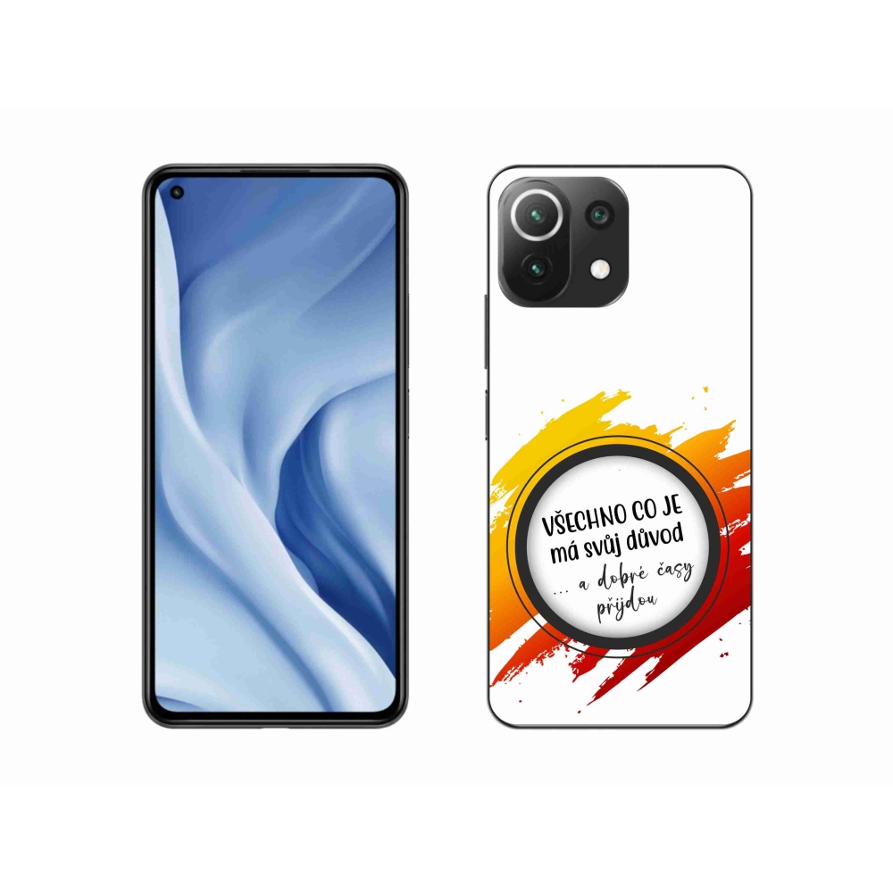 Gélový kryt mmCase na Xiaomi 11 Lite 5G NE - citát 3 biele pozadie