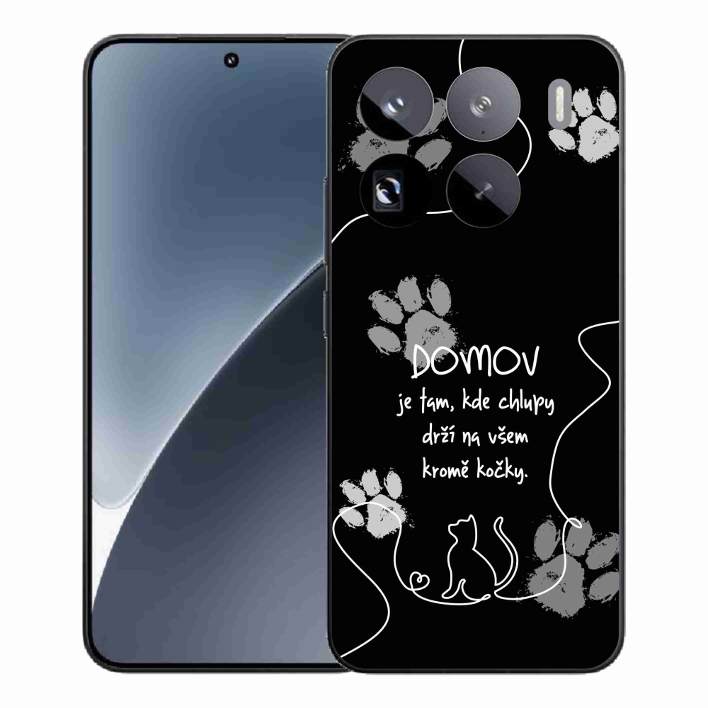 Gélový kryt mmCase na Xiaomi 15 Pro - mačacie motív čierne pozadie