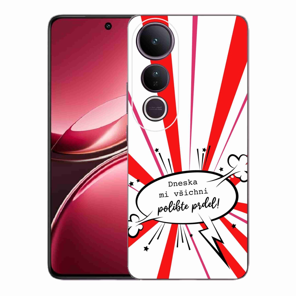 Gélový kryt mmCase na Vivo V50 Lite 4G/5G - vtipný text 15 biele pozadie