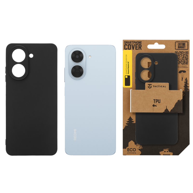 Taktický TPU obal pre Xiaomi Redmi A7 – čierny