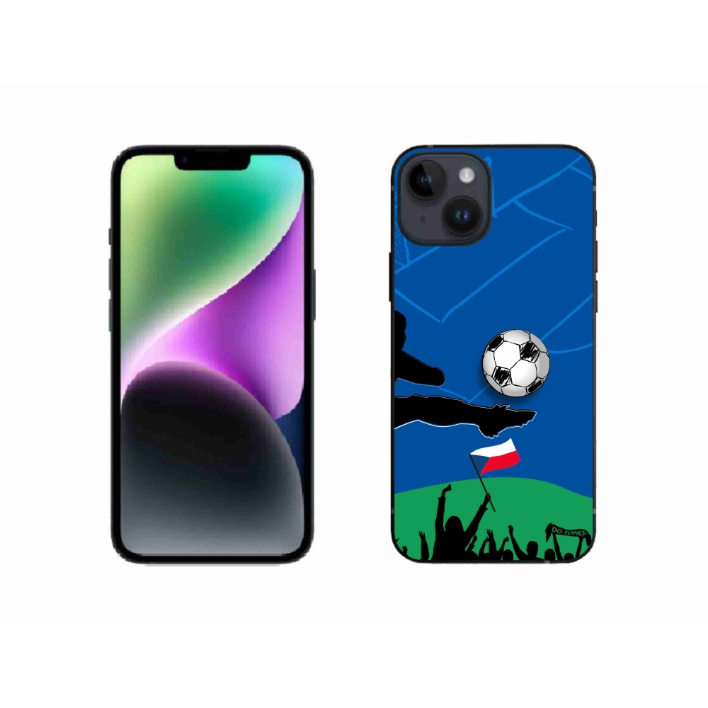 Gélový kryt mmCase na iPhone 14 - fanúšikovia futbalu