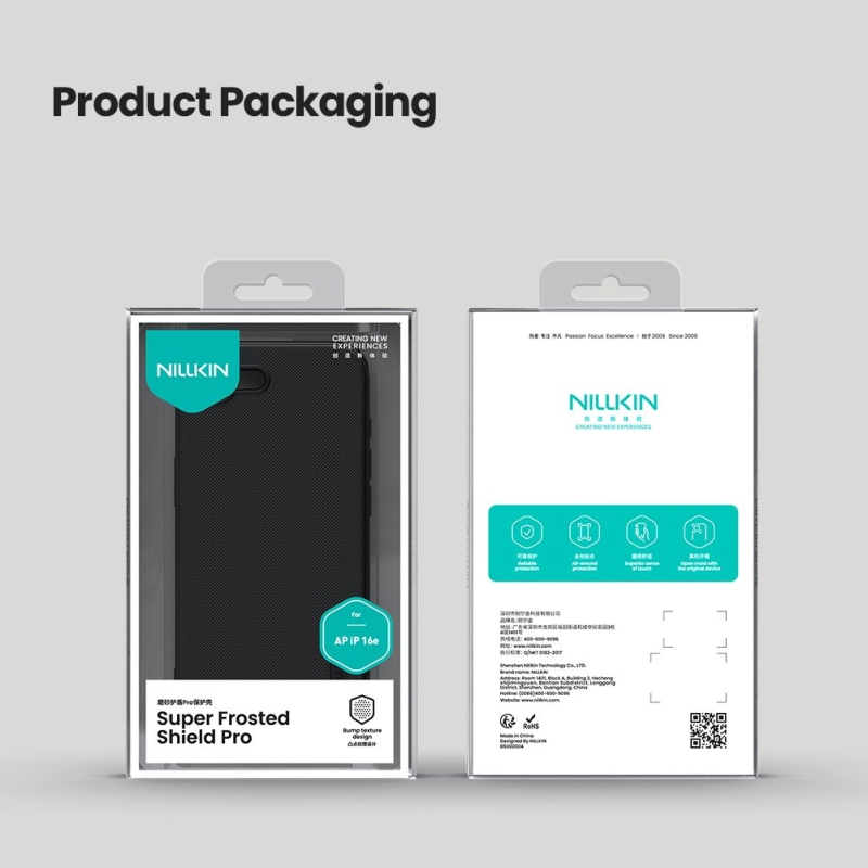 Nillkin Super Frosted PRO Zadný Kryt pre Apple iPhone 16e Black