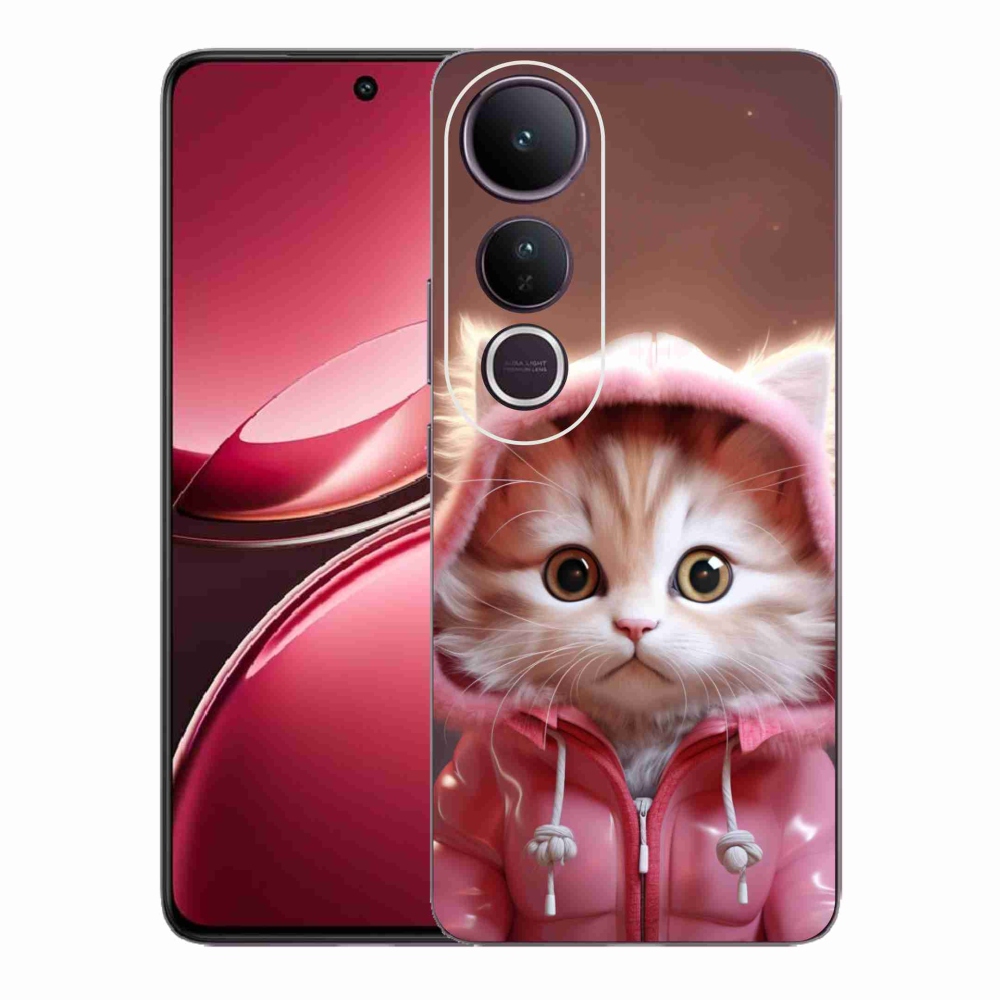 Gélový kryt mmCase na Vivo V50 Lite 4G/5G - roztomilé mačiatko 3
