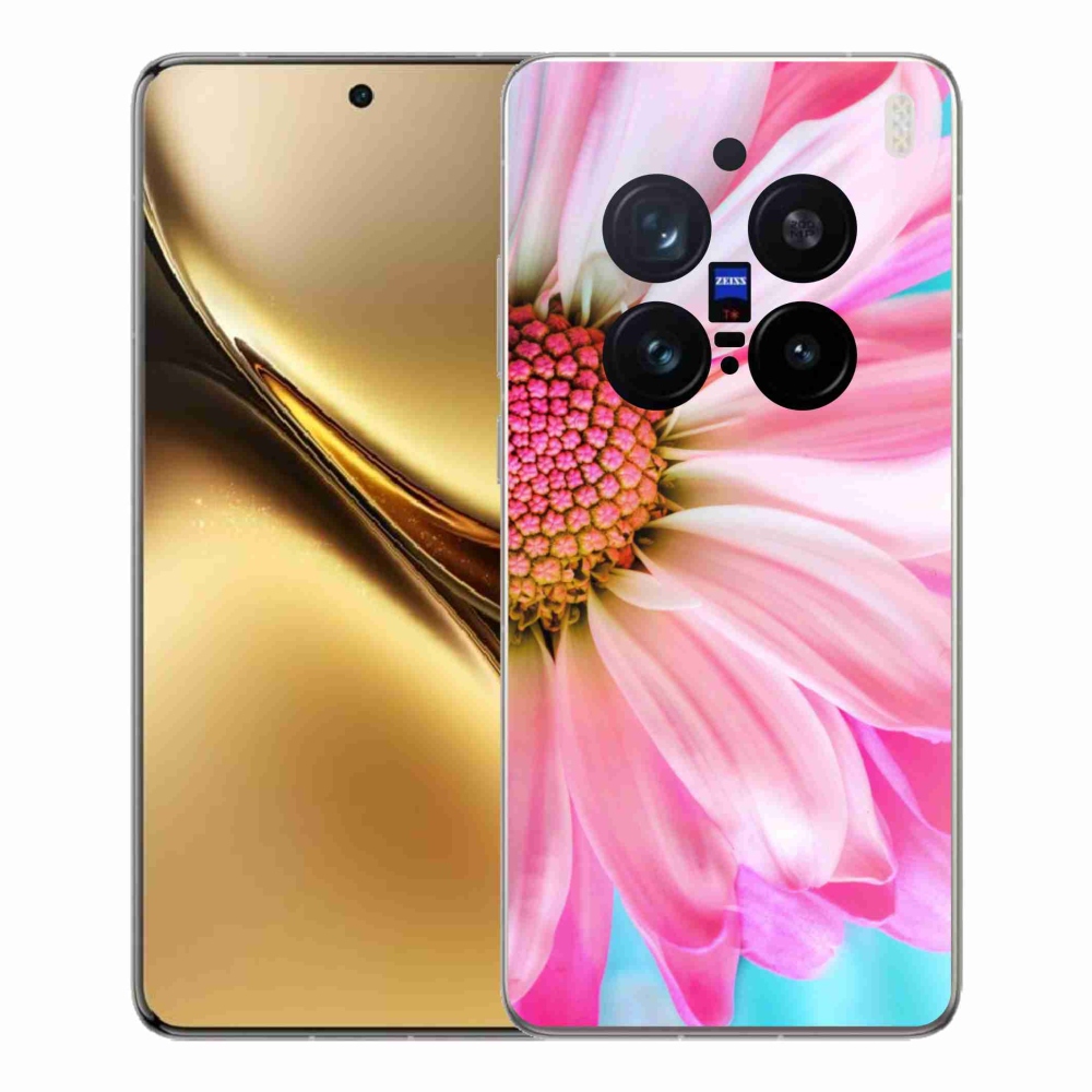 Gélový kryt mmCase na Vivo X200 Pro 5G - ružová kvetina