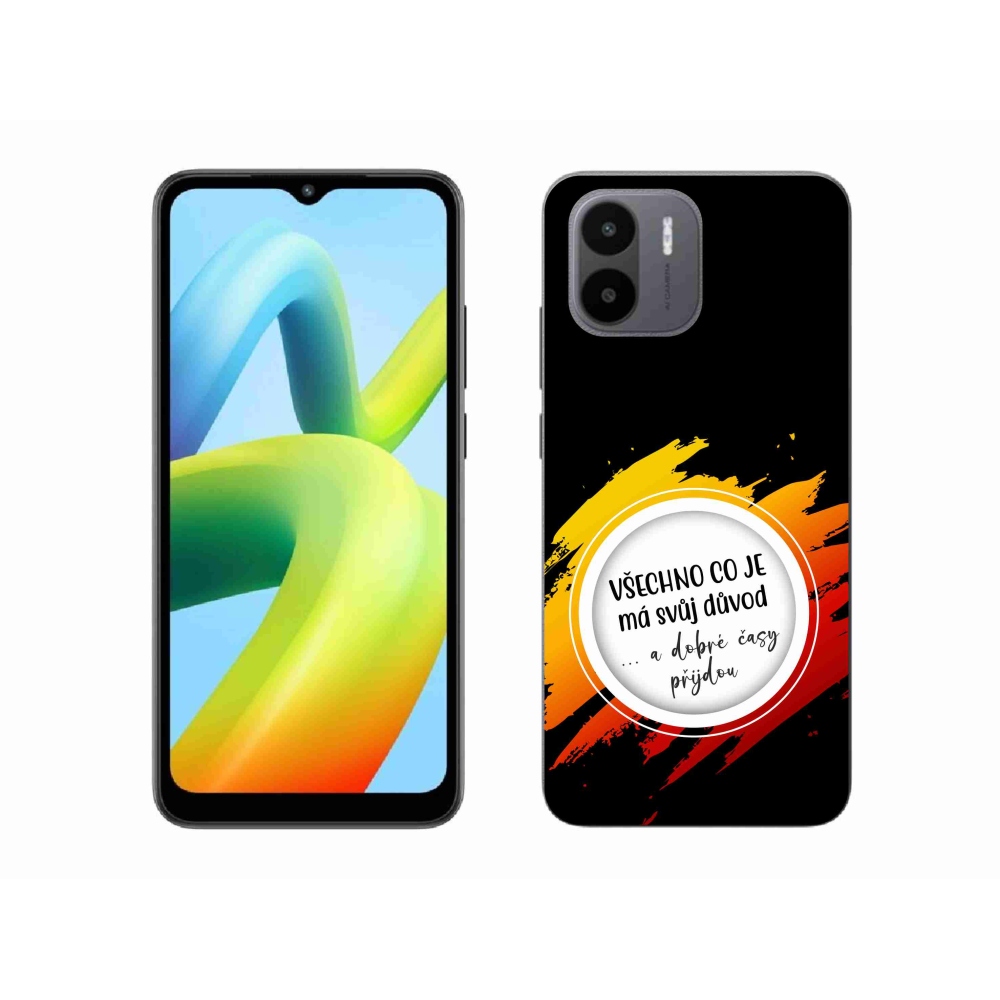 Gélový kryt mmCase na Xiaomi Redmi A1 - citát 3 čierne pozadie