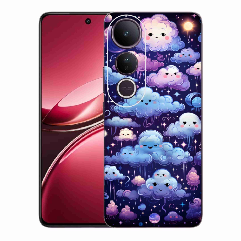 Gélový kryt mmCase na Vivo V50 Lite 4G/5G - mráčiky