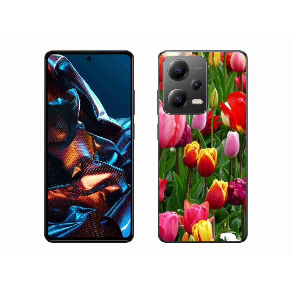 Gélový kryt mmCase na Xiaomi Redmi Note 12 Pro 5G - tulipány