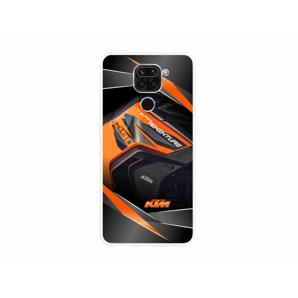 Gélový kryt mmCase na Xiaomi Redmi Note 9 - motorka ktm