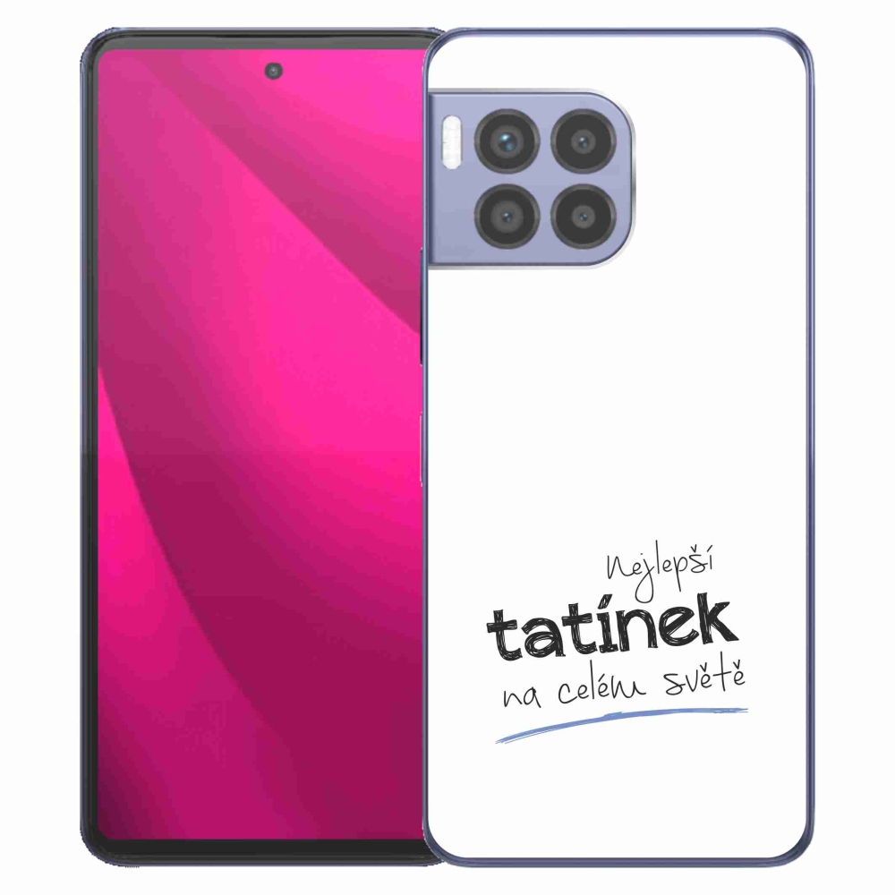 Gélový kryt mmCase na T-Mobile T Phone 2 Pro - najlepšie otecko 4 biele pozadie