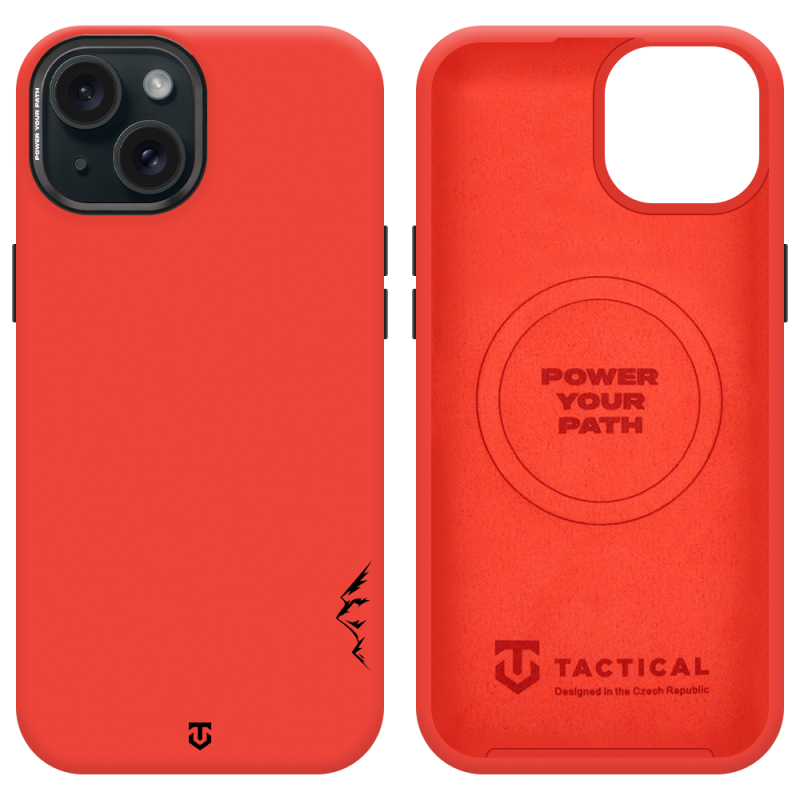 Tactical MagForce Velvet Smoothie 2.0 – puzdro pre Apple iPhone 15 v farbe Chilli