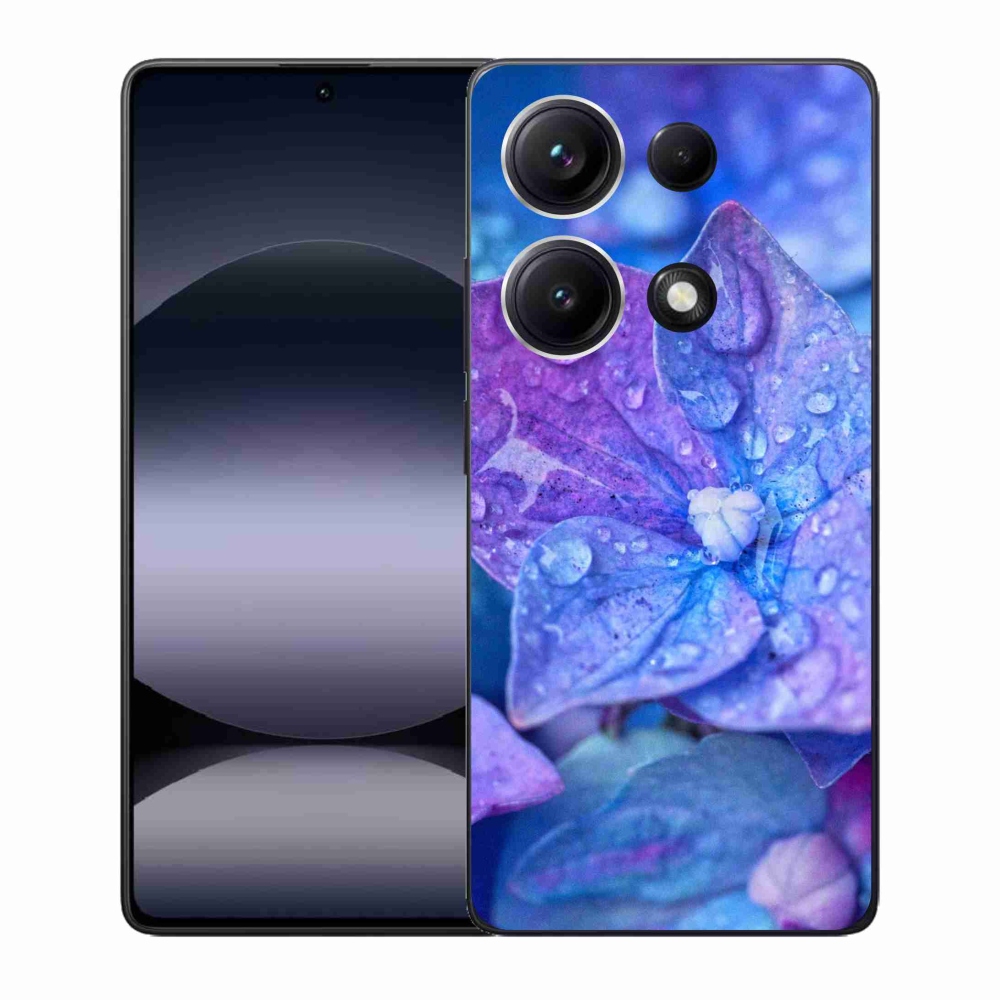 Gélový kryt mmCase na Xiaomi Redmi Note 14S - fialový kvet