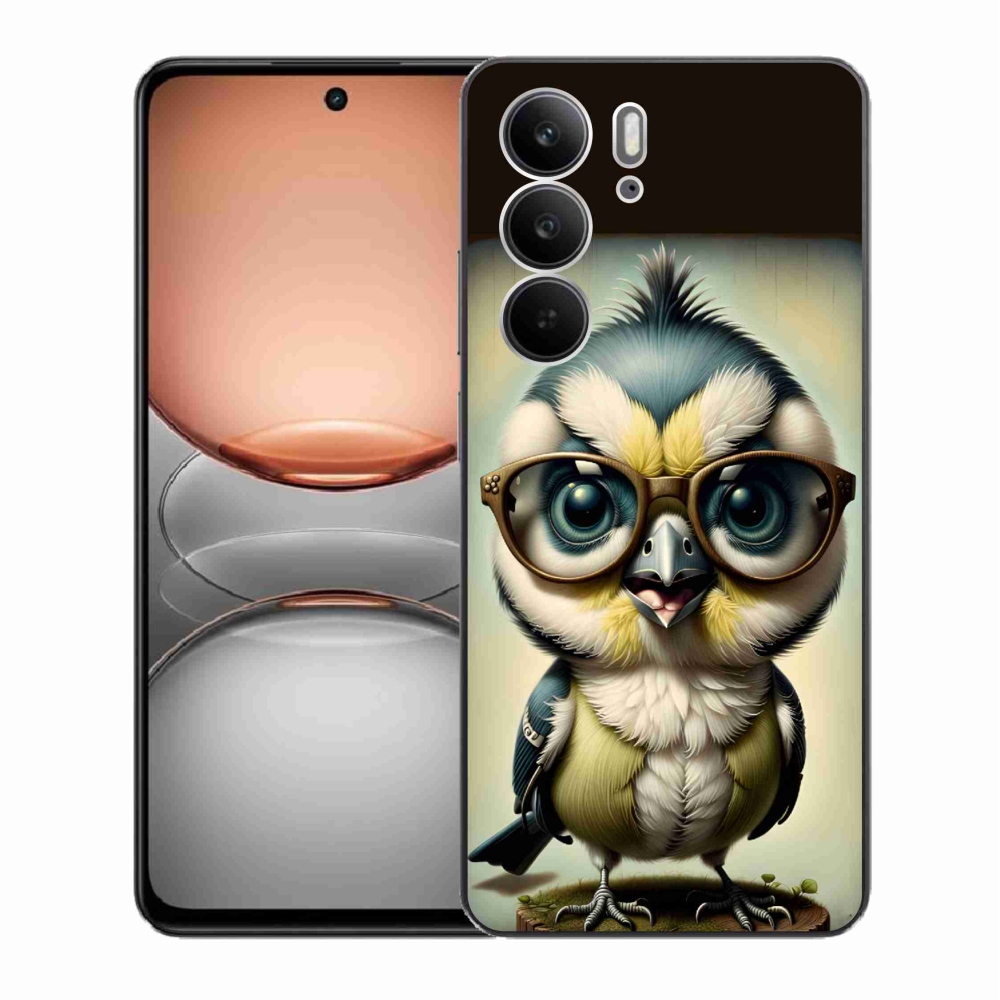 Gélový kryt mmCase na Realme C75 - mláďa s okuliarmi